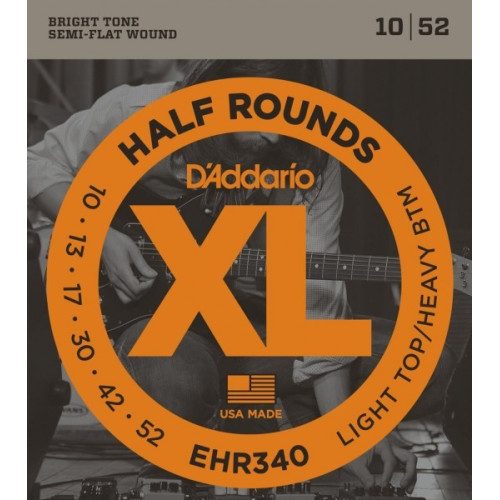 D'Addario EHR-340 комплект струн для электрогитары, лёгкое/сильное натяжение D'Addario EHR-340 комплект струн для электрогитары, лёгкое/сильное натяжение