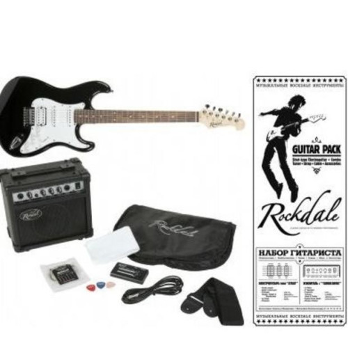 Rockdale ST Pack BK набор начинающего гитариста Rockdale ST Pack BK набор начинающего гитариста