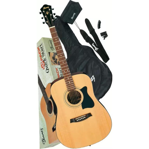 Ibanez VC50NJP-NT набор из акустической гитары Grand Concert, тюнера, чехла и аксессуаров Ibanez VC50NJP-NT набор из акустической гитары Grand Concert, тюнера, чехла и аксессуаров