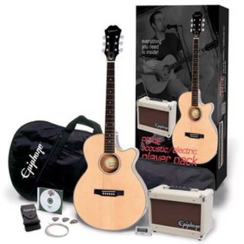 Epiphone PR-4E ACOUSTIC ELECTRIC PLAYER PACK NAT EU комплект: э / ак. гитара, кобмик, чехол, DVD, ремень, тюнер, медиаторы Epiphone PR-4E ACOUSTIC ELECTRIC PLAYER PACK NAT EU комплект: э / ак. гитара, кобмик, чехол, DVD, ремень, тюнер, медиаторы