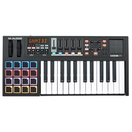 M-Audio Code 25 Black USB MIDI клавиатура, 25 клавиш M-Audio Code 25 Black USB MIDI клавиатура, 25 клавиш