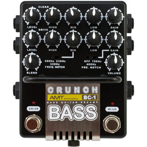 AMT Electronics BC-1 bass crunch педаль эффектов для бас-гитары AMT Electronics BC-1 bass crunch педаль эффектов для бас-гитары