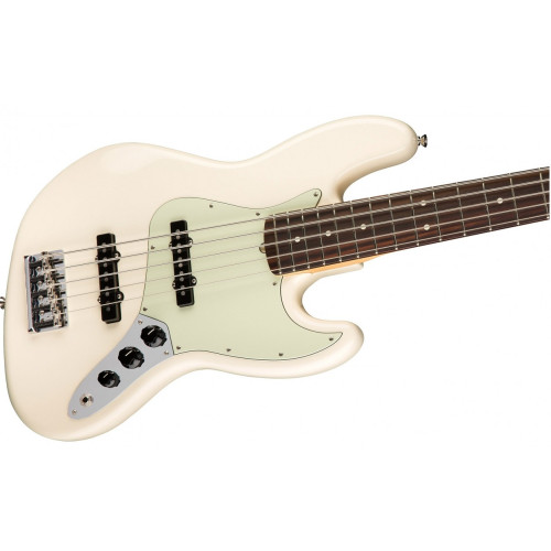 Fender AM Pro Jazz Bass RW OWT бас-гитара American Pro Jazz Bass, цвет олимпик уайт Fender AM Pro Jazz Bass RW OWT бас-гитара American Pro Jazz Bass, цвет олимпик уайт