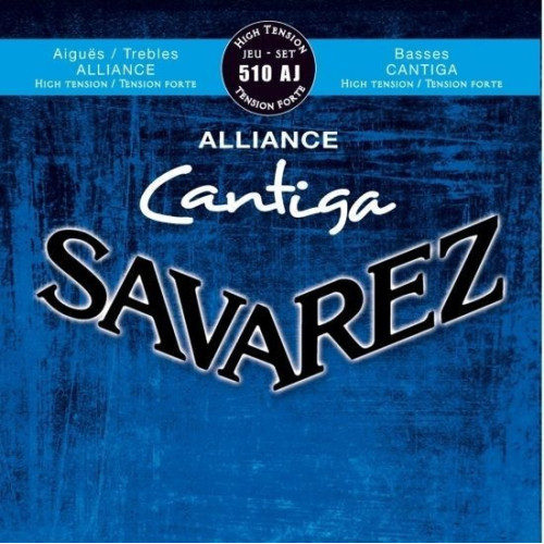 Savarez 510AJ Alliance Cantiga Blue high tension струны для классической гитары, нейлон Savarez 510AJ Alliance Cantiga Blue high tension струны для классической гитары, нейлон