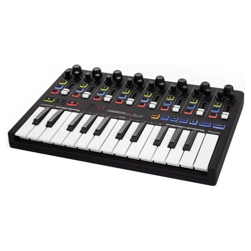 Reloop Keyfadr midi-клавиатура, 25 мини клавиш, 8 фейдеров Reloop Keyfadr midi-клавиатура, 25 мини клавиш, 8 фейдеров