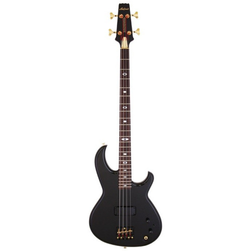 Aria SB-BK&GD бас гитара электрическая "Clifford Lee Burton", цвет черный