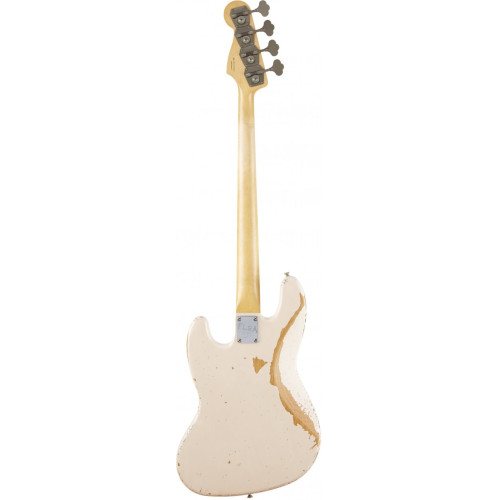 Fender Flea Jazz Bass Rosewood Fingerboard Roadworn Shell Pink бас-гитара, именная модель Фли (RHCP), цвет коралл Fender Flea Jazz Bass Rosewood Fingerboard Roadworn Shell Pink бас-гитара, именная модель Фли (RHCP), цвет коралл