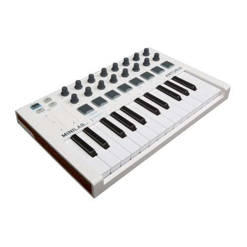 Arturia MiniLab mkII 25 клавишная низкопрофильная, динамическая MIDI мини-клавиатура, 16 энкодеров Arturia MiniLab mkII 25 клавишная низкопрофильная, динамическая MIDI мини-клавиатура, 16 энкодеров