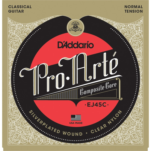 D'Addario EJ45C набор струн для классической гитары, composite core, среднее натяжение D'Addario EJ45C набор струн для классической гитары, composite core, среднее натяжение