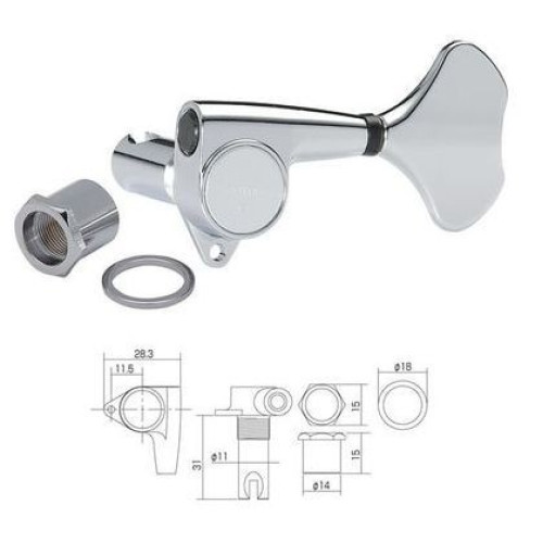 Gotoh GB-707-С (L4) колки для 4-струнной бас-гитары, 4 в линию, цвет хром Gotoh GB-707-С (L4) колки для 4-струнной бас-гитары, 4 в линию, цвет хром