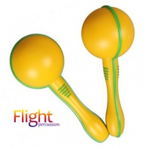 Flight FMP-15 маракасы пластиковые, цвет жёлтый