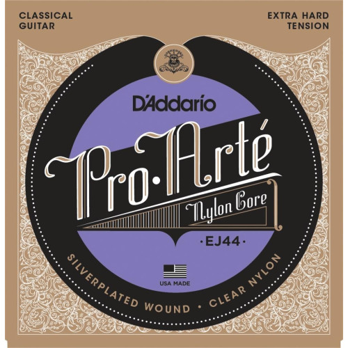 D'Addario EJ44 струны для классической гитары, нейлон, серебряная обмотка, экстра сильное натяжение D'Addario EJ44 струны для классической гитары, нейлон, серебряная обмотка, экстра сильное натяжение