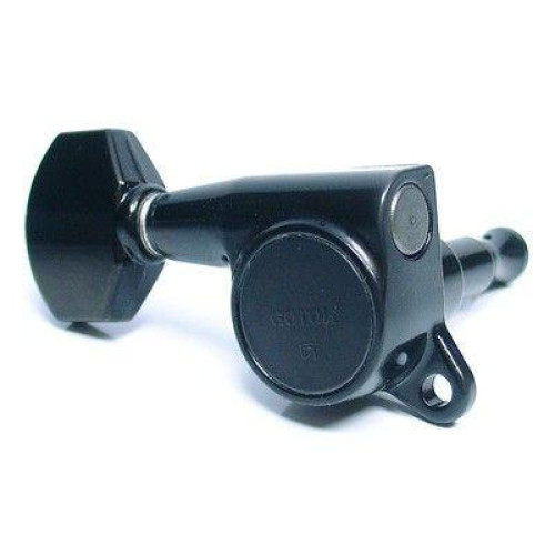 Gotoh SG381-07-СK-(R6) колки 6 в линию, реверсные, черный хром, schaller style Gotoh SG381-07-СK-(R6) колки 6 в линию, реверсные, черный хром, schaller style