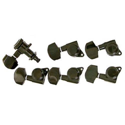 Schaller 2920 колки локовые 3+3, чёрные Schaller 2920 колки локовые 3+3, чёрные