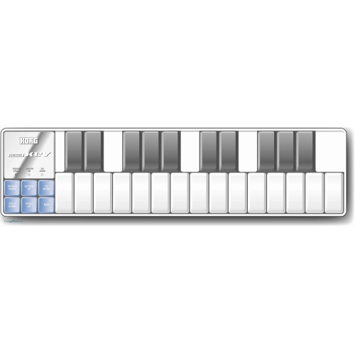 Korg nanoKEY клавишный контроллер, 25 клавиш Korg nanoKEY клавишный контроллер, 25 клавиш