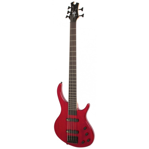 Epiphone Toby Deluxe-V Bass (gloss) TR бас-гитара 5-струнная, цвет красный Epiphone Toby Deluxe-V Bass (gloss) TR бас-гитара 5-струнная, цвет красный