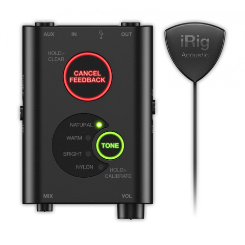 IK Multimedia iRig Acoustic Stage микрофонная система для акустической гитары/аудиоинтерфейс для iOS, Android, Mac и PC IK Multimedia iRig Acoustic Stage микрофонная система для акустической гитары/аудиоинтерфейс для iOS, Android, Mac и PC