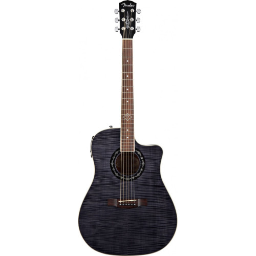 Fender T-Bucket 200CE Transparent Black Flame Maple электроакустическая гитара Fender T-Bucket 200CE Transparent Black Flame Maple электроакустическая гитара