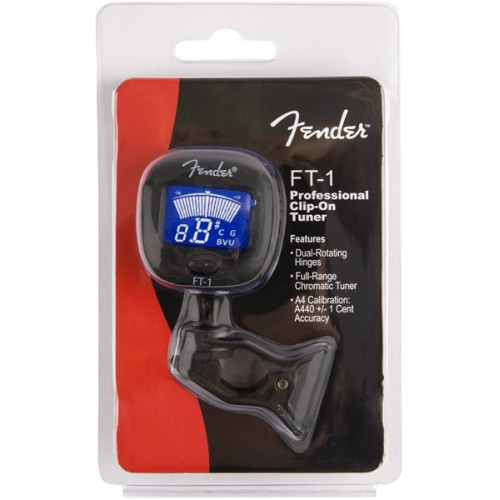 Fender FT-1 Pro Clip-On Tuner тюнер-клипса хроматический Fender FT-1 Pro Clip-On Tuner тюнер-клипса хроматический