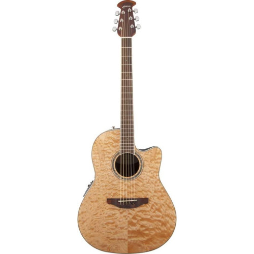 Ovation CS24P-4Q Celebrity Standard Plus Mid Cutaway Natural Quilt Maple электроакустическая гитара Ovation CS24P-4Q Celebrity Standard Plus Mid Cutaway Natural Quilt Maple электроакустическая гитара