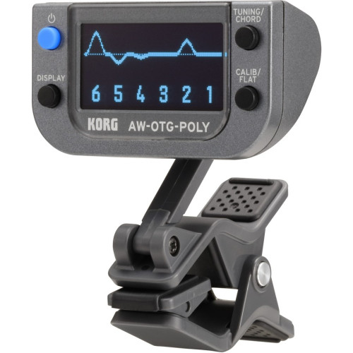 Korg AW-OTG-Poly полифонический тюнер - клипса для электрогитары Korg AW-OTG-Poly полифонический тюнер - клипса для электрогитары
