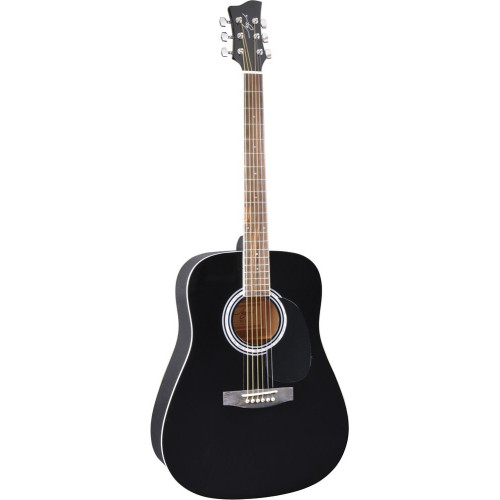 Jay Turser JJ45-BK акустическая гитара, цвет черный Jay Turser JJ45-BK акустическая гитара, цвет черный