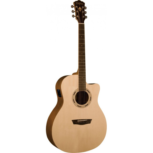 Washburn WG16SCE электроакустическая гитара Folk, цвет натуральный