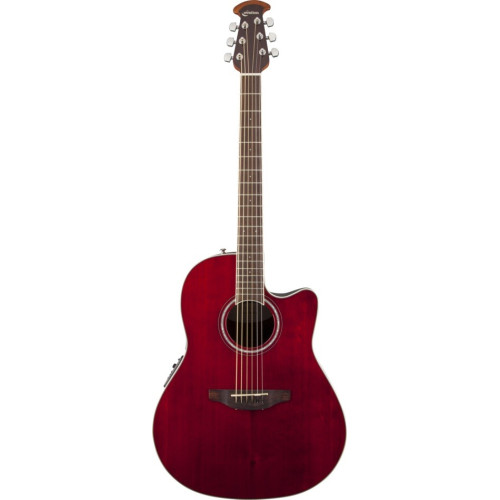 Ovation CS24-RR Celebrity Standard Mid Cutaway Ruby Red электроакустическая гитара, цвет красный прозрачный рубин Ovation CS24-RR Celebrity Standard Mid Cutaway Ruby Red электроакустическая гитара, цвет красный прозрачный рубин