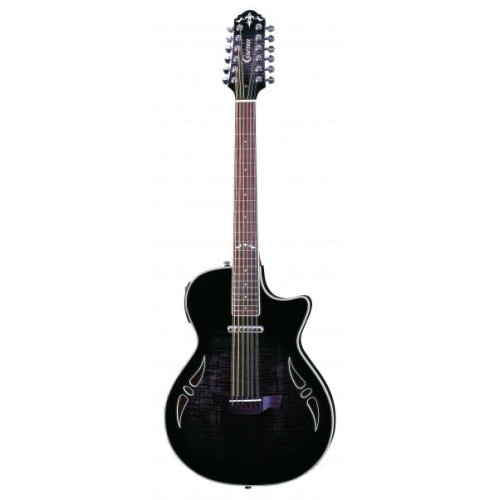 Crafter SA-12 TMBK 12 струнная гитара с подключением, чёрная, с жёстким фирменным кейсом в комплекте Crafter SA-12 TMBK 12 струнная гитара с подключением, чёрная, с жёстким фирменным кейсом в комплекте
