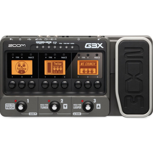 Zoom G3X гитарный процессор эффектов с USB интерфейсом и педалью экспрессии Zoom G3X гитарный процессор эффектов с USB интерфейсом и педалью экспрессии