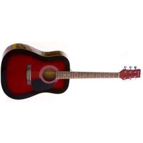 Martinez FAW-702/TWRS акустическая гитара, цвет красный санбёрст Martinez FAW-702/TWRS акустическая гитара, цвет красный санбёрст
