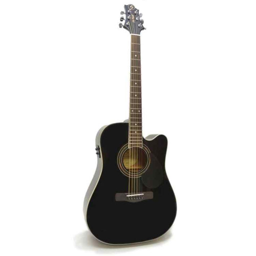 GregBennett GD100SCE/BK - электроакустическая гитара с вырезом GregBennett GD100SCE/BK - электроакустическая гитара с вырезом