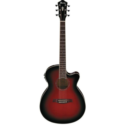 Ibanez AEG10II-TRS гитара электроакустическая, цвет прозрачный красный санберст Ibanez AEG10II-TRS гитара электроакустическая, цвет прозрачный красный санберст