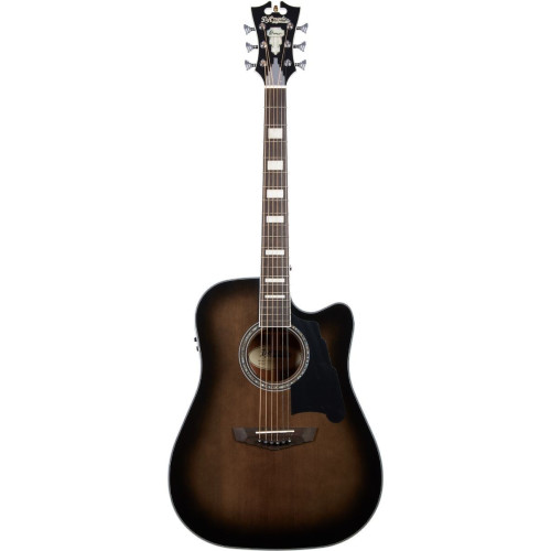 D'Angelico Premier Bowery Grey Black электроакустическая гитара, массив ели, цвет серый берст D'Angelico Premier Bowery Grey Black электроакустическая гитара, массив ели, цвет серый берст