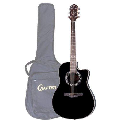 Crafter FSG-260EQ/BK электроакустическая гитара, с фирменным чехлом в комплекте Crafter FSG-260EQ/BK электроакустическая гитара, с фирменным чехлом в комплекте