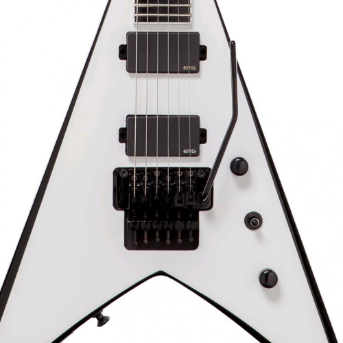 Jackson King V Pro Series KVMG Snow White W/Black Bevels электрогитара Jackson King V Pro Series KVMG Snow White W/Black Bevels электрогитара