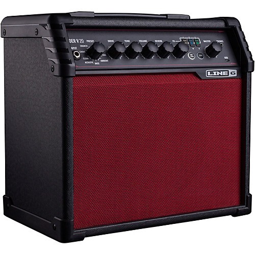 Line 6 Spider V 20 Red Edition моделирующий гитарный комбоусилитель, цвет черный с красной сеткой, 20 Вт Line 6 Spider V 20 Red Edition моделирующий гитарный комбоусилитель, цвет черный с красной сеткой, 20 Вт