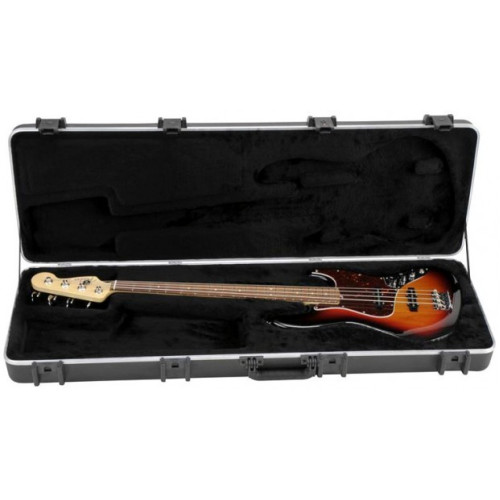 Fender ABS Molded P/J Bass Case литой пластиковый кейс для бас-гитар jazz/precision, цвет черный Fender ABS Molded P/J Bass Case литой пластиковый кейс для бас-гитар jazz/precision, цвет черный