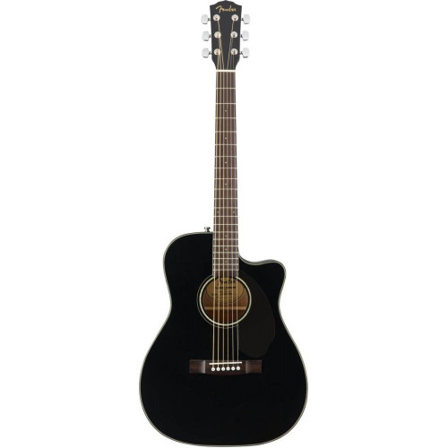 Fender CC-60SCE BLK WN электроакустическая гитара, цвет черный Fender CC-60SCE BLK WN электроакустическая гитара, цвет черный