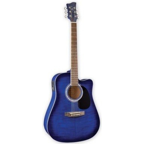 Jay Turser JJ-45-FCET-BLSB электроакустическая гитара Dreadnought, синий санбёрст Jay Turser JJ-45-FCET-BLSB электроакустическая гитара Dreadnought, синий санбёрст
