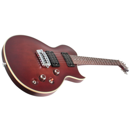 Aria PE-1500RI гитара электрическая, цвет коричневый мореный