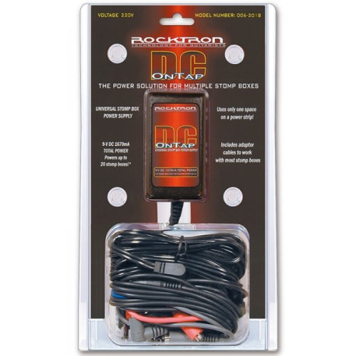 Rocktron OnTap Adaptor 9V Euro адаптер питания 9 В для гитарных педалей Rocktron OnTap Adaptor 9V Euro адаптер питания 9 В для гитарных педалей