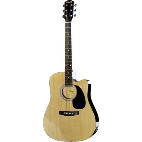 Fender Squier SA-105CE Dreadnought Nat W/Fishman Preamp электроакустическая гитара Fender Squier SA-105CE Dreadnought Nat W/Fishman Preamp электроакустическая гитара