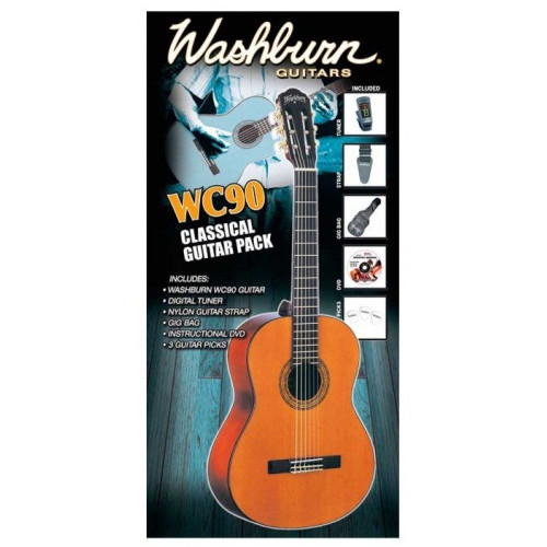 Washburn WC90Pack классическая гитара с аксессуарами Washburn WC90Pack классическая гитара с аксессуарами