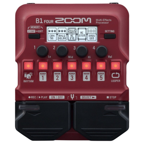 Zoom B1 Four басовый процессор мультиэффектов Zoom B1 Four басовый процессор мультиэффектов