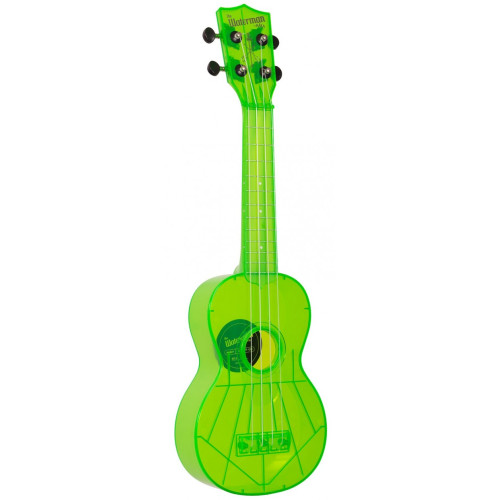 Waterman by Kala KA-SWF-GN Fluorescent Green, Soprano Ukulele укулеле сопрано, цвет флуоресцентный зелёный Waterman by Kala KA-SWF-GN Fluorescent Green, Soprano Ukulele укулеле сопрано, цвет флуоресцентный зелёный