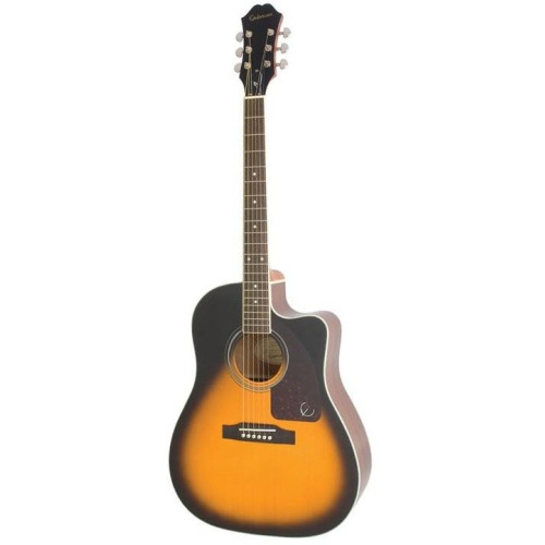 Epiphone AJ-220SCE Vintage Sunburst акустическая гитара, цвет саберст, форма джамбо Epiphone AJ-220SCE Vintage Sunburst акустическая гитара, цвет саберст, форма джамбо