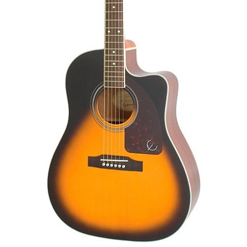 Epiphone AJ-220SCE Vintage Sunburst акустическая гитара, цвет саберст, форма джамбо Epiphone AJ-220SCE Vintage Sunburst акустическая гитара, цвет саберст, форма джамбо