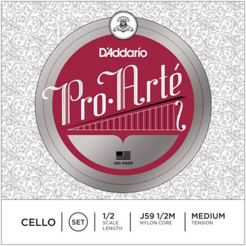 D'Addario J59 1/2M Pro Arte Cello Set medium 1/2 струны для виолончели D'Addario J59 1/2M Pro Arte Cello Set medium 1/2 струны для виолончели