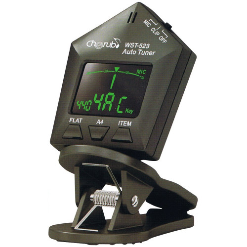 Cherub WST-523 хроматический тюнер на прищепке Cherub WST-523 хроматический тюнер на прищепке